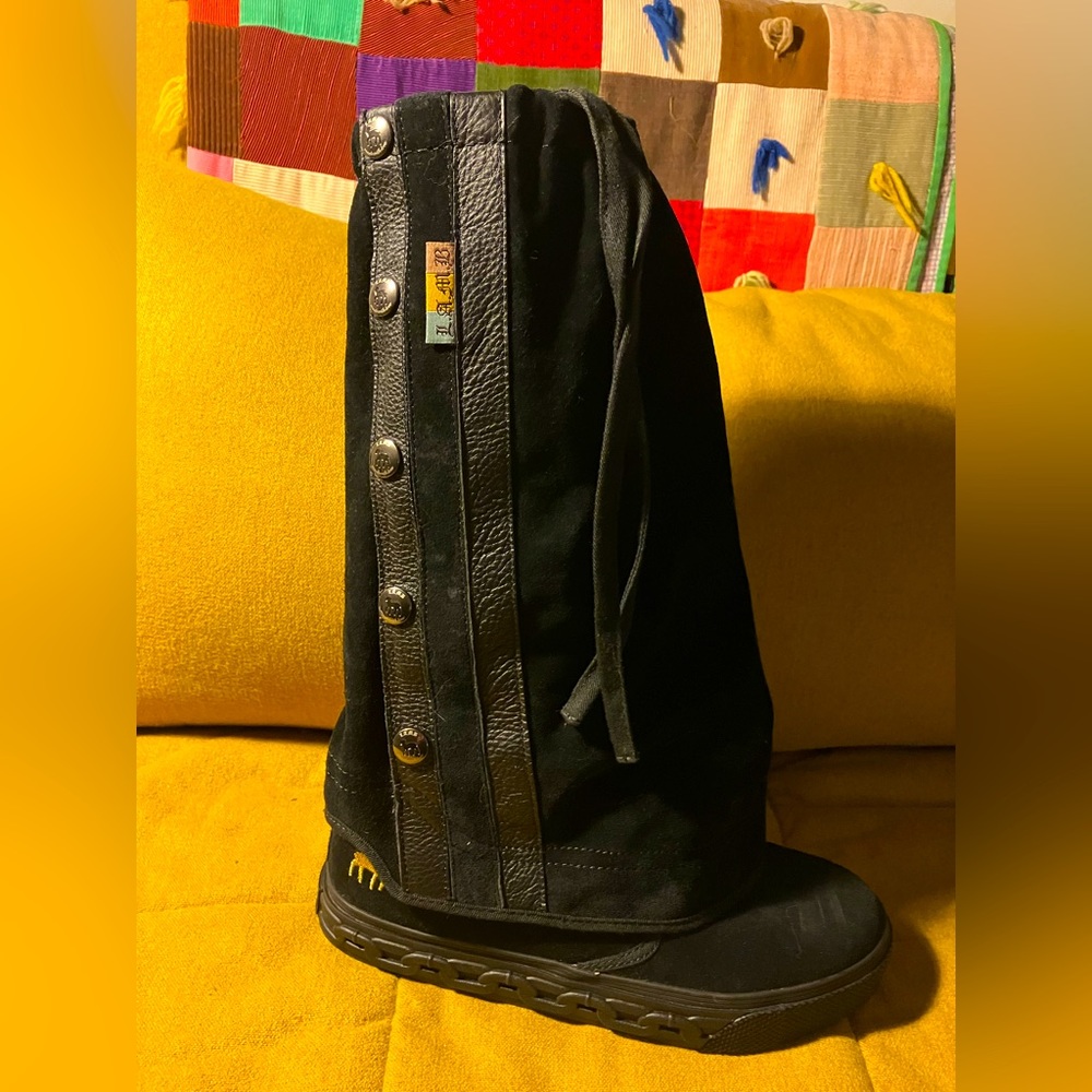 New L.A.M.B “Zeyn” Cuffed Suede Boots